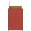 vidaXL Papieren zakken 50 st met hengsels 26x17x25 cm rood