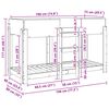vidaXL Bunk Bed voor Kinderen Zwart Eiken 75 x 190 cm Bewerkt hout