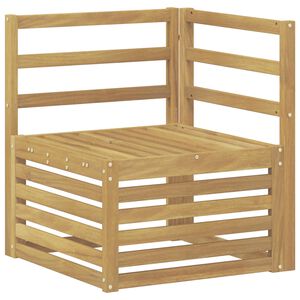 vidaXL Buiten Hoek Sofa Massief Acaciahout Wit 63 x 63 x 73 cm