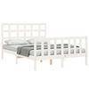vidaXL Bedframe zonder matras massief grenenhout wit 120x200 cm