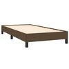 vidaXL Boxspring met matras stof donkerbruin 90x200 cm