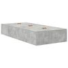 vidaXL Opbergbedframe met opslag Beton Grijs 90 x 200 cm Bewerkt hout