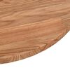 vidaXL Tafelblad rond &Oslash;70x1,5 cm bewerkt massief eikenhout lichtbruin
