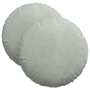 vidaXL Zitkussens 2 stuks Lichtgrijs &Oslash; 40 x 13 cm Fluweel