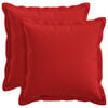 vidaXL Kussensloop 2 pcs HOUTEN Rood 30 x 30 cm Faux Linnen