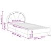 vidaXL Bedframe voor kinderen met hoofdbord Roze 90 x 200 cm Fluweel