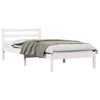 vidaXL Bedframe Wit 215,5 x 95,5 x 69,5 cm Massief Vurenhout