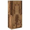 vidaXL Kledingkast 80x52x180 cm bewerkt hout oud houtkleurig
