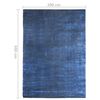 vidaXL Vloerkleed wasbaar opvouwbaar 200x300 cm polyester marineblauw