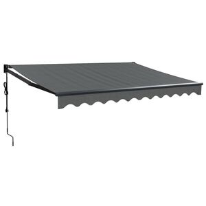 vidaXL Luifel automatisch uitschuifbaar 3x2,5 m antracietkleurig