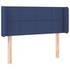vidaXL Hoofdbord met randen 103x16x78/88 cm stof blauw