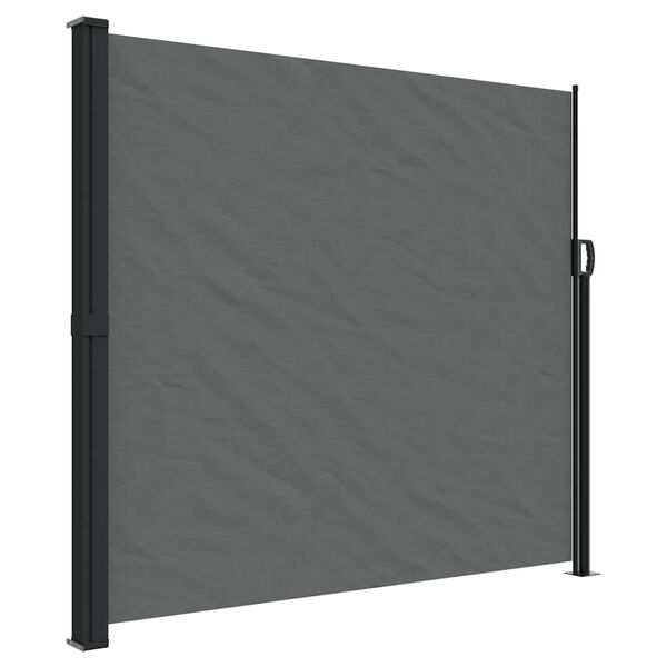 vidaXL Windscherm uittrekbaar 180x500 cm antracietkleurig