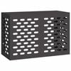 vidaXL Airconditioner hoes Zwart 90 x 40 x 60 cm Staal