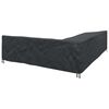 vidaXL Meubelhoes Zwart 355 x 275 x 80 cm 600D Oxford Stof