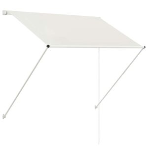 vidaXL Luifel uittrekbaar 150x150 cm cr&egrave;me