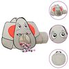 vidaXL Kinderspeeltent met 250 ballen olifant 174x86x101 cm grijs