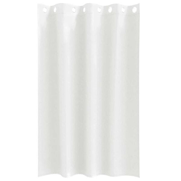 vidaXL Zwart-out Gordijnen met Ringen 2 pcs Puur Wit 175 x 140 cm