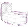 vidaXL LED Box Spring Bed met matras Roze 90 x 200 cm Fluweel