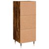 vidaXL Dressoir 34,5x34x90 cm bewerkt hout gerookt eiken