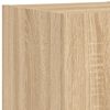 vidaXL 6-delige Tv-wandmeubelset met LED bewerkt hout sonoma eiken