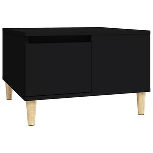vidaXL Salontafel 55x55x36,5 cm bewerkt hout zwart