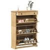 vidaXL Schoenenkast Corona 99x32x138 cm massief grenenhout
