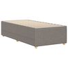 vidaXL Bedframe zonder matras 90x200 cm stof taupe