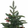 vidaXL Kunstkerstboom Groen 120 cm PVC en Metaal en Plastic