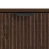 vidaXL Dressoir met lade Bruin Eiken 79,5 x 33 x 82 cm Bewerkt hout