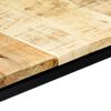 vidaXL Eettafel 140x70x75 cm massief ruw mangohout