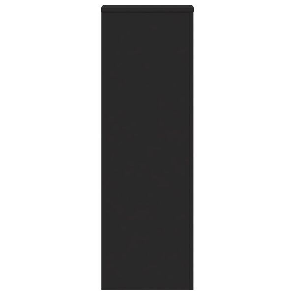 vidaXL Plantenstandaard 33x33x100 cm bewerkt hout zwart