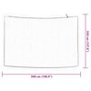 vidaXL Aanhangwagennet elastisch touw 5x3,5 m polypropeen wit