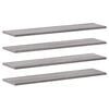 vidaXL Wandschappen 4 st 80x20x1,5 cm bewerkt hout grijs sonoma eiken
