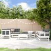 vidaXL 8-delige Loungeset massief grenenhout wit
