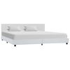 vidaXL Bedframe kunstleer wit 180x200 cm