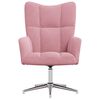 vidaXL Relaxstoel fluweel roze