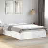 vidaXL Bedframe massief hout wit 140x190 cm