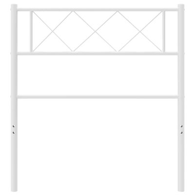 vidaXL Hoofdbord 90 cm metaal wit