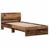 vidaXL Bedframe met hoofdeinde Oud Hout 90 x 190 cm Bewerkt hout