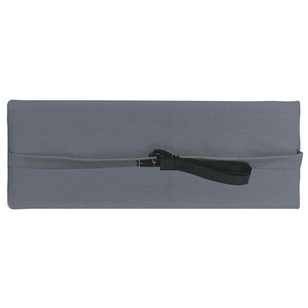 vidaXL Hoofdsteun voor ligstoel 40x7,5x15 cm textileen grijs