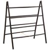 vidaXL Dubbelzijdige dekbedladder Zwart 90 x 50 x 100 cm Bamboe