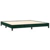 vidaXL Bedframe zonder matras 200x200 cm fluweel donkergroen