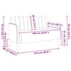vidaXL Loveseat bank 109 cm fluweel donkergrijs