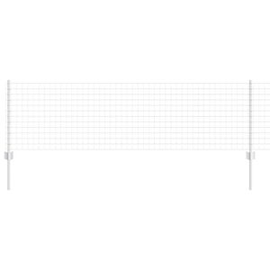 vidaXL Euro-hek met palen 10 x 0,6 m Gegalvaniseerd staal Mesh