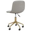vidaXL Kantoorstoel draaibaar fluweel lichtgrijs