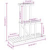 vidaXL Plantenstandaard 81x25x75,5 cm massief vurenhout