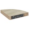 vidaXL Hoekwandschappen 4 st 25x25x3,8 cm MDF eikenkleurig en wit