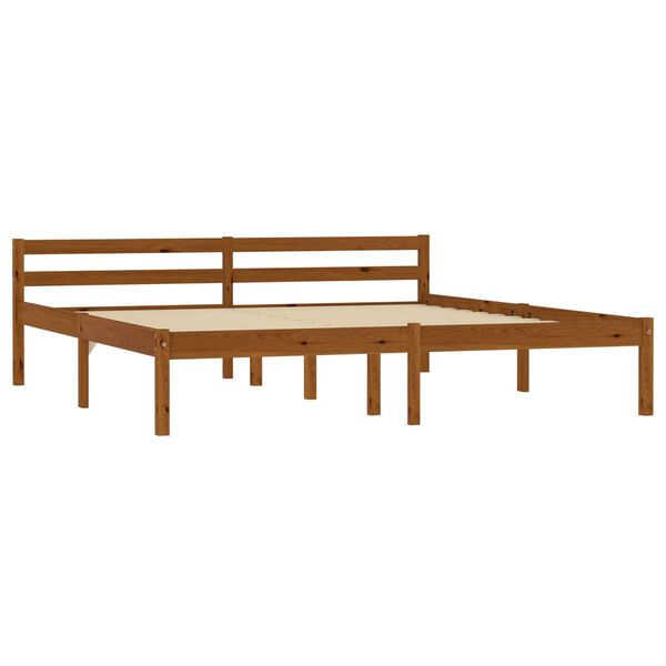 vidaXL Bedframe met 4 lades massief grenenhout honingbruin 160x200 cm