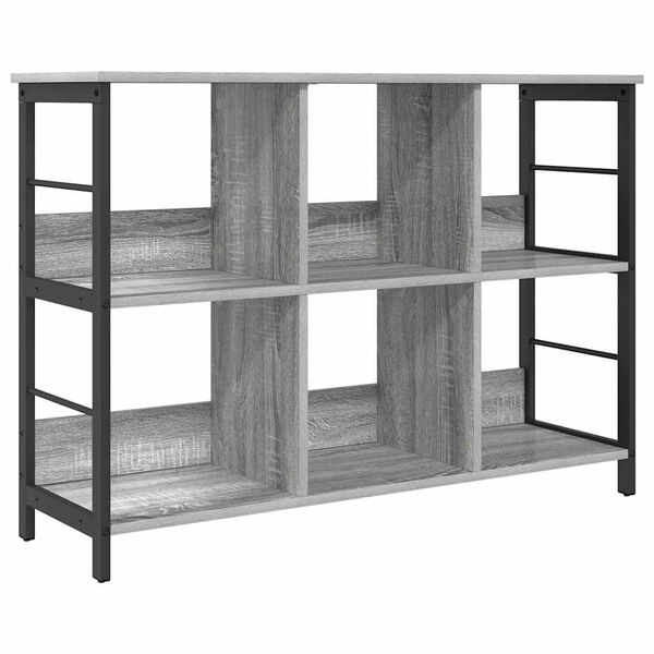 vidaXL Boekenkast Grijs Sonoma 102 x 32 x 72,5 cm Bewerkt hout
