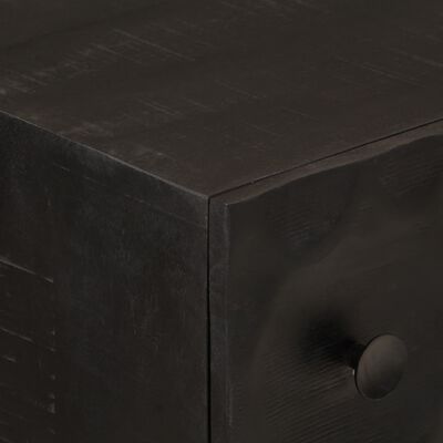 vidaXL Ladekastje 55x30x76 cm massief mangohout en ijzer zwart